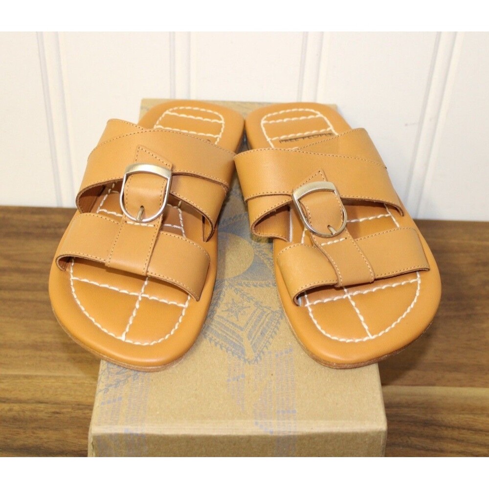 Free People Sloan Buckle Sandals New Cinnamon Clay Boho Casual Size 6
